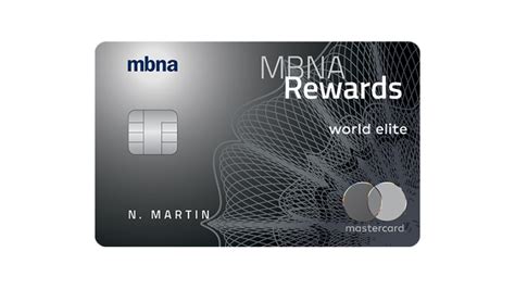 mbna credit card withdrawal.